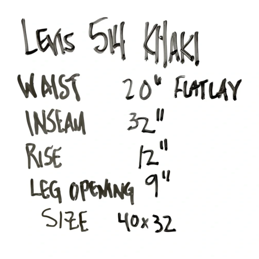 Levi’s Men’s 40x32 514 Straight Fit Khaki Pants‎ Cotton Casual